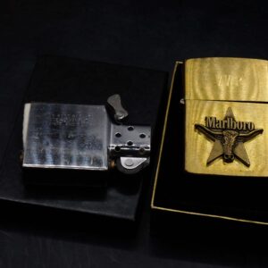 Zippo La Mã 1992 – Đồng Nguyên Khối – Marlboro Longhorns – VWR 8