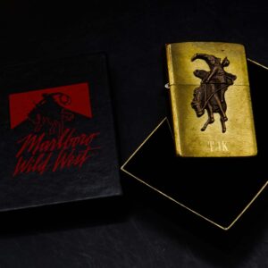 Zippo La Mã 1992 – Marlboro Wild West – TJK – Đồng Nguyên Khối 1