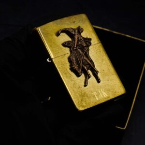 Zippo La Mã 1992 – Marlboro Wild West – TJK – Đồng Nguyên Khối 4