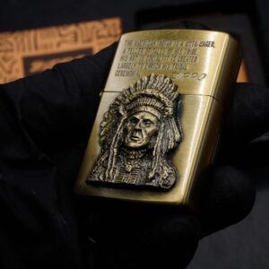 Zippo La Mã 1993 – Antique Brass – American Indian 10