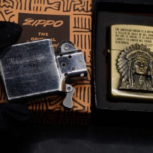 Zippo La Mã 1993 – Antique Brass – American Indian 14