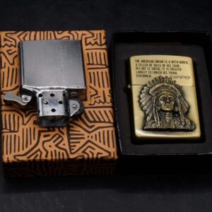 Zippo La Mã 1993 – Antique Brass – American Indian 15