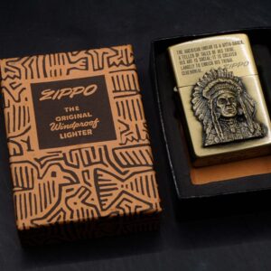 Zippo La Mã 1993 – Antique Brass – American Indian 4
