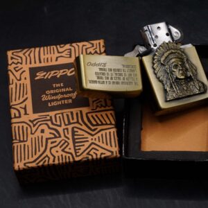 Zippo La Mã 1993 – Antique Brass – American Indian 5