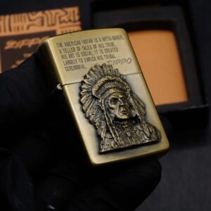 Zippo La Mã 1993 – Antique Brass – American Indian 9