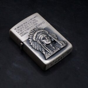 Zippo La Mã 1993 – Antique Silver – American Indian 13
