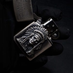 Zippo La Mã 1993 – Antique Silver – American Indian 17