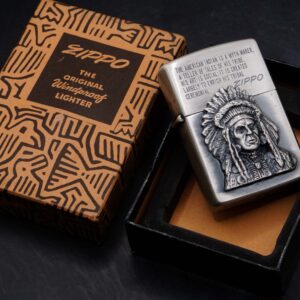 Zippo La Mã 1993 – Antique Silver – American Indian 4