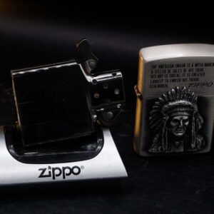 Zippo La Mã 1993 – Antique Silver – American Indian 7