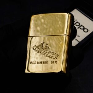 Zippo La Mã 1996 – High Polished Brass – USS Lake Erie CG-70 8