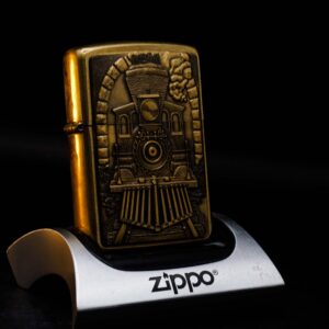 Zippo La Mã 1996 – Solid Brass – Barrett Smythe Great American Train