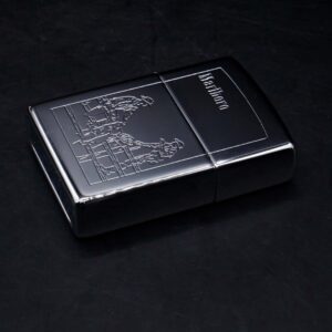 Zippo La Mã 1997 – Zippo High Polished Chrome – Marlboro Two Cowboys On The Fence 5