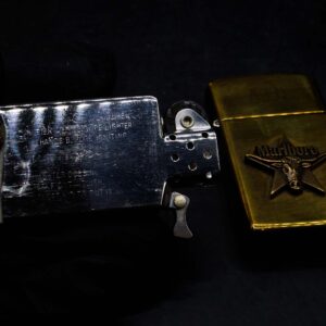 Zippo Slim La Mã 1991 – Đồng Nguyên Khối – Marlboro Longhorns – ATD 10