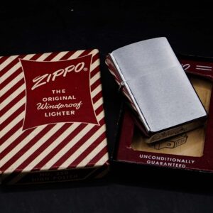 Zippo Xưa 1958 – Trơn 2 Mặt – Plain – Brushed Chrome 1