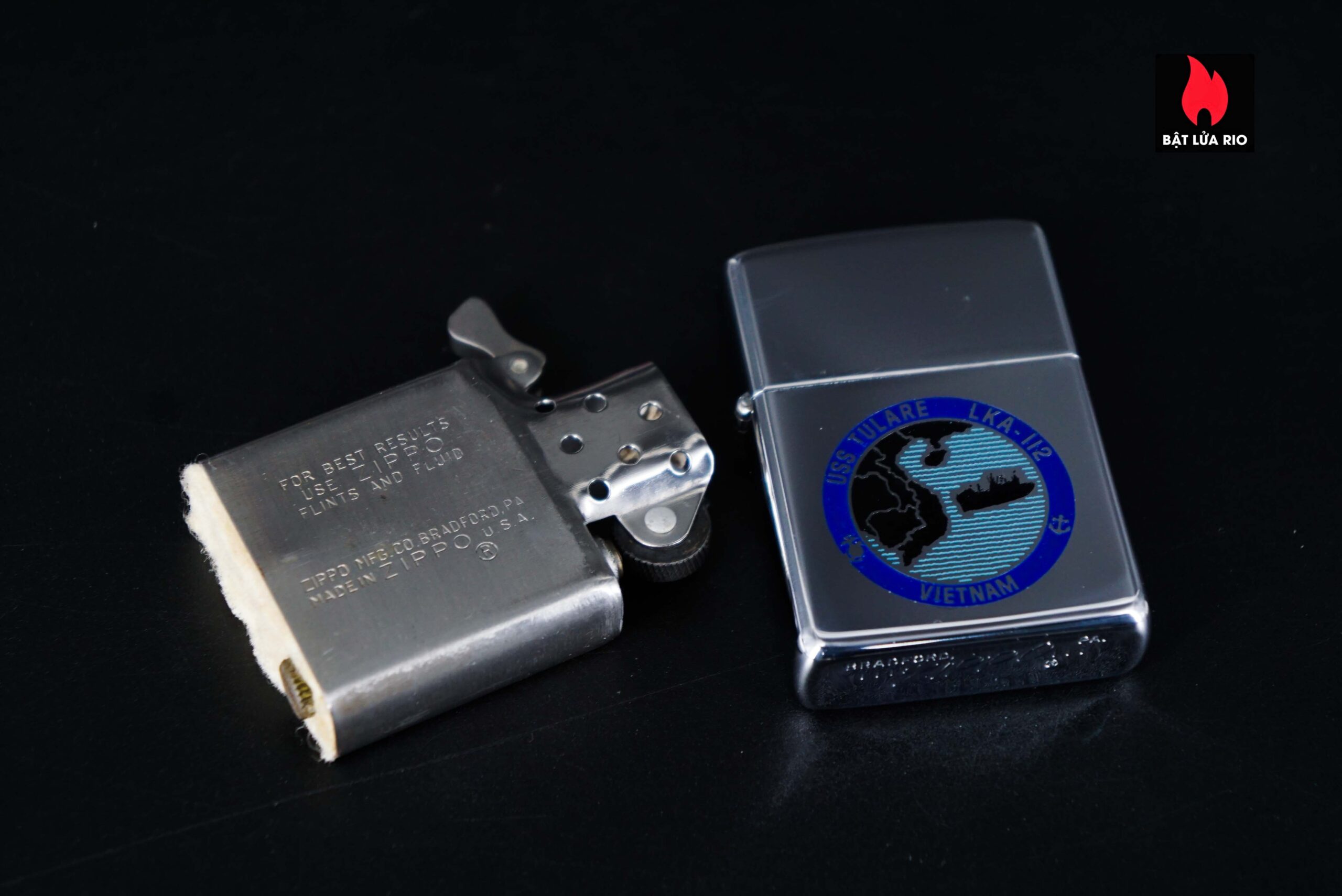Zippo Xưa 1968 – VietNam War – USS Tulare (LKA-112) - VietNam 11