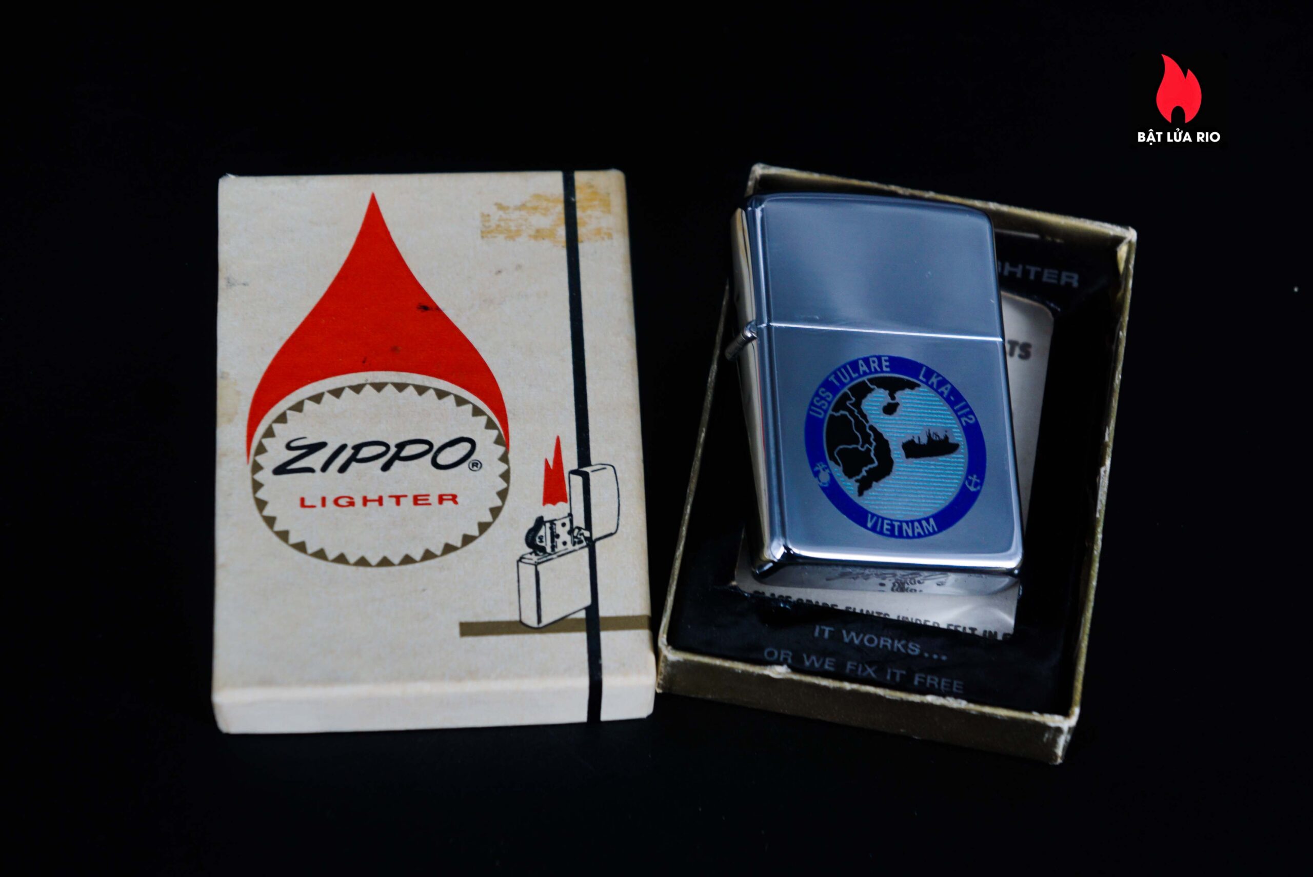 Zippo Xưa 1968 – VietNam War – USS Tulare (LKA-112) - VietNam 2