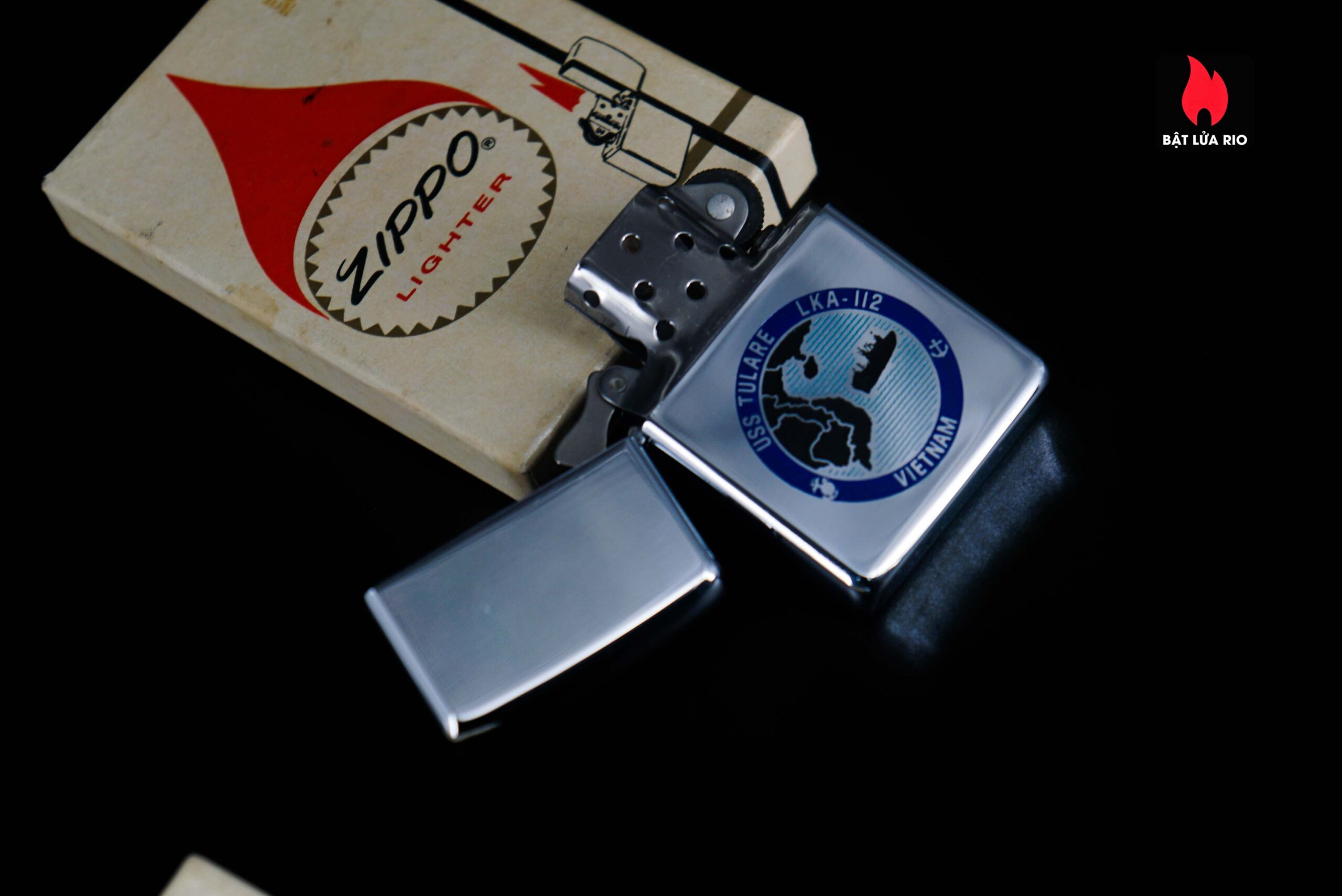 Zippo Xưa 1968 – VietNam War – USS Tulare (LKA-112) - VietNam 5