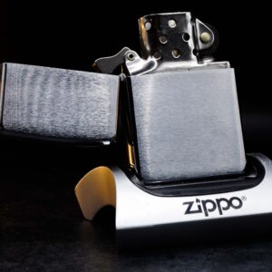 Zippo Xưa 1969 – Plain – Trơn 2 mặt – Brushed Chrome 1