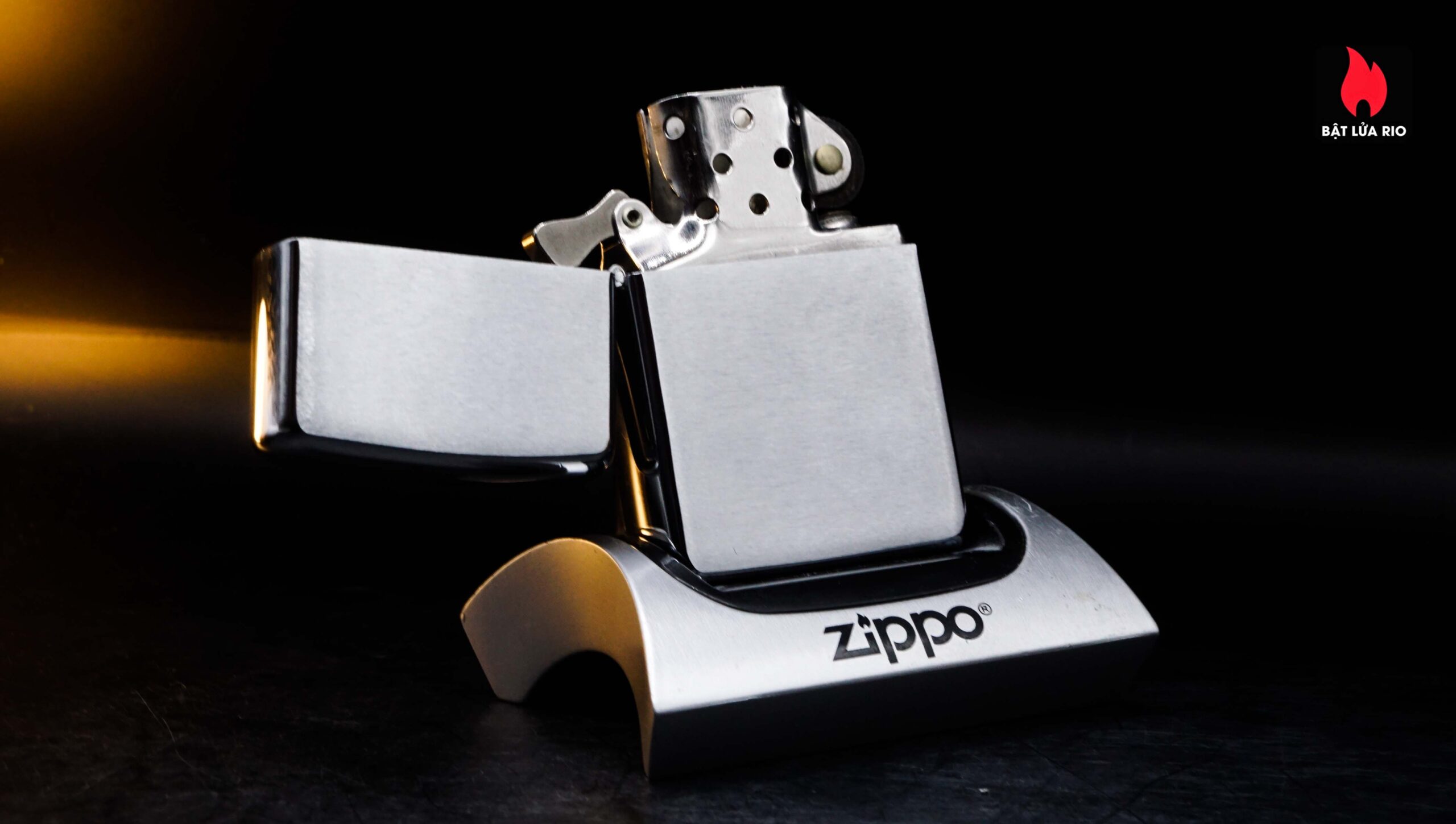 Zippo Xưa 1969 – Plain – Trơn 2 mặt – Brushed Chrome 12