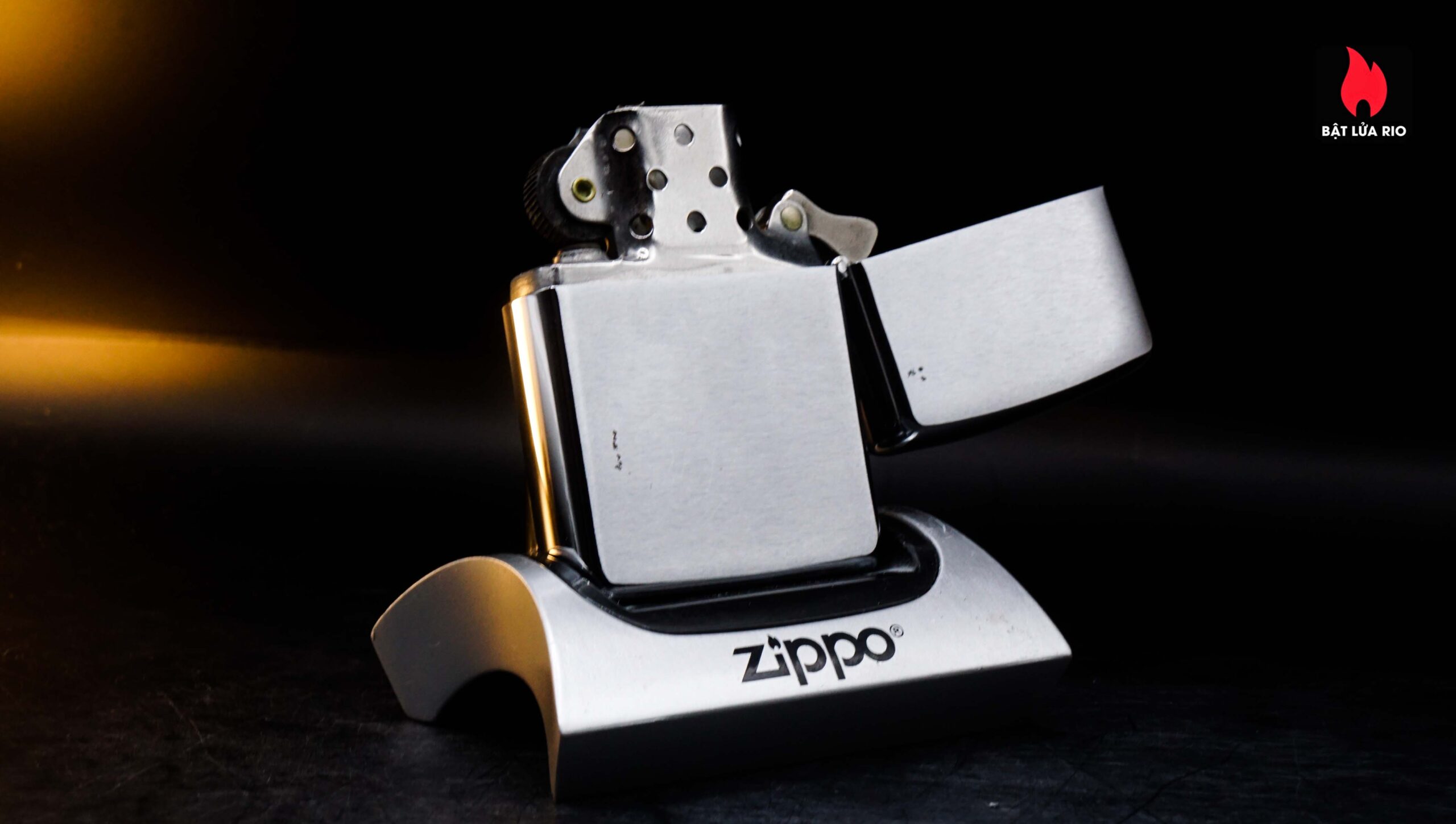 Zippo Xưa 1969 – Plain – Trơn 2 mặt – Brushed Chrome 13