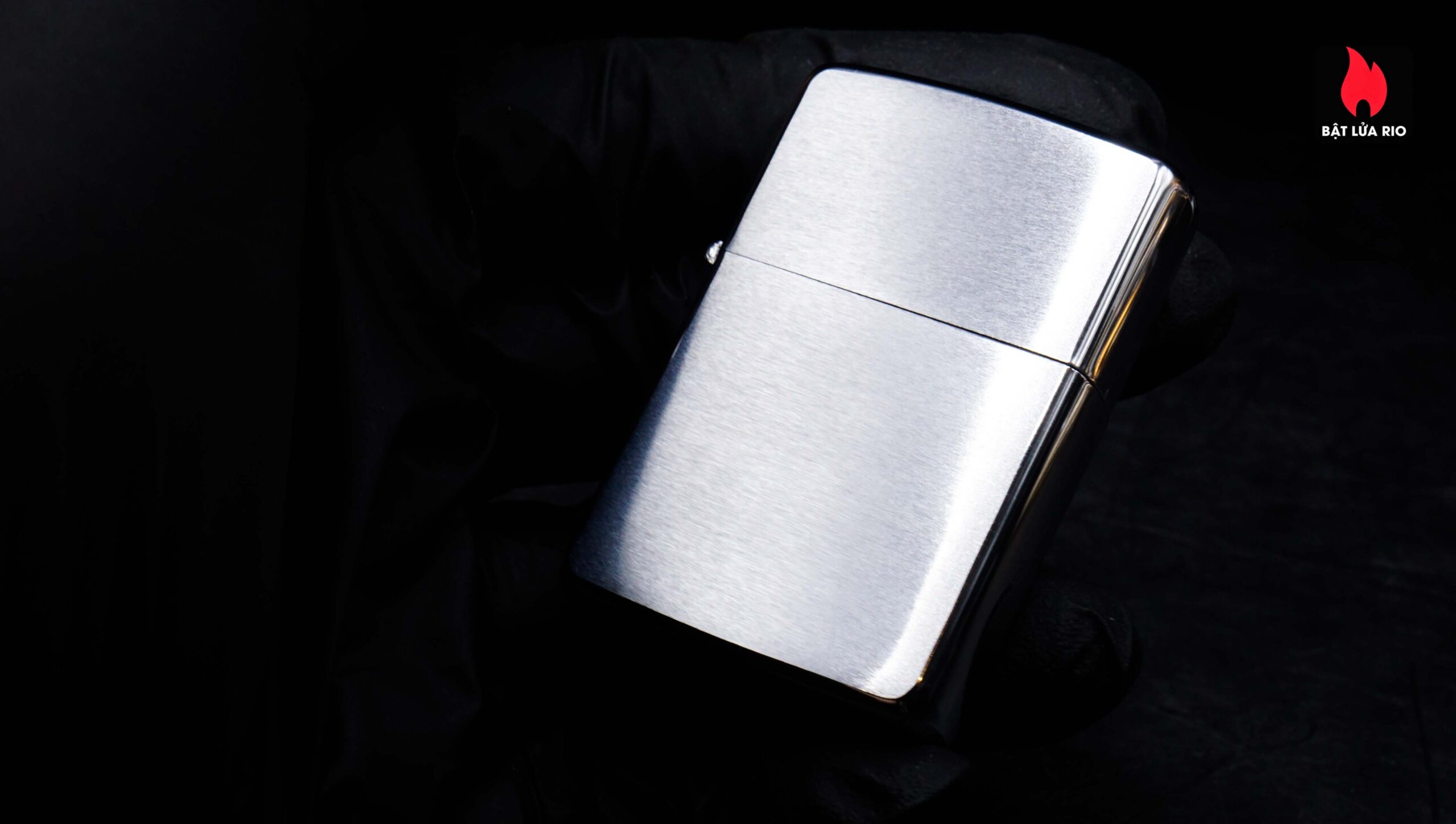 Zippo Xưa 1969 – Plain – Trơn 2 mặt – Brushed Chrome 6