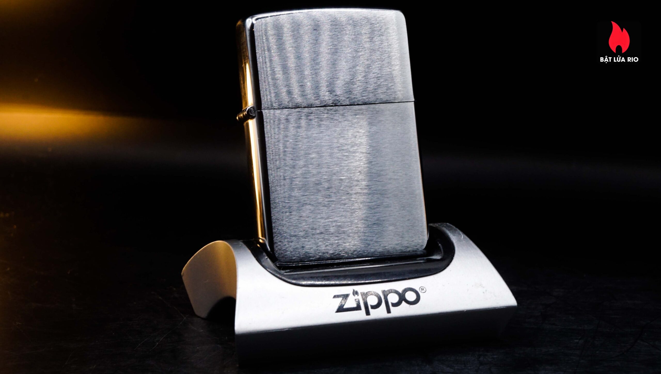 Zippo Xưa 1969 – Plain – Trơn 2 mặt – Brushed Chrome
