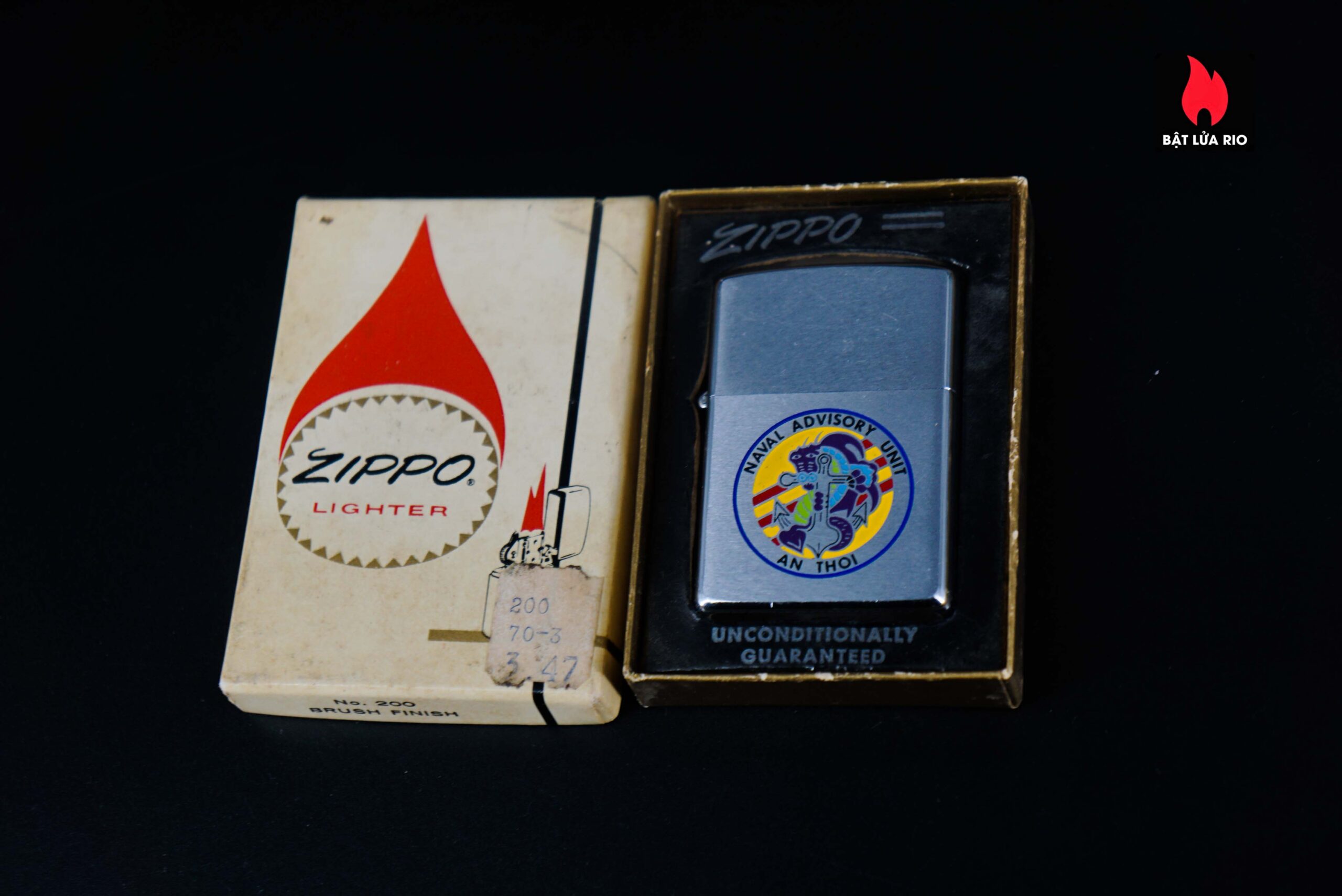 Zippo Xưa 1972 – VietNam War – Naval Advisory Unit - An Thoi (NAU An Thoi) 1