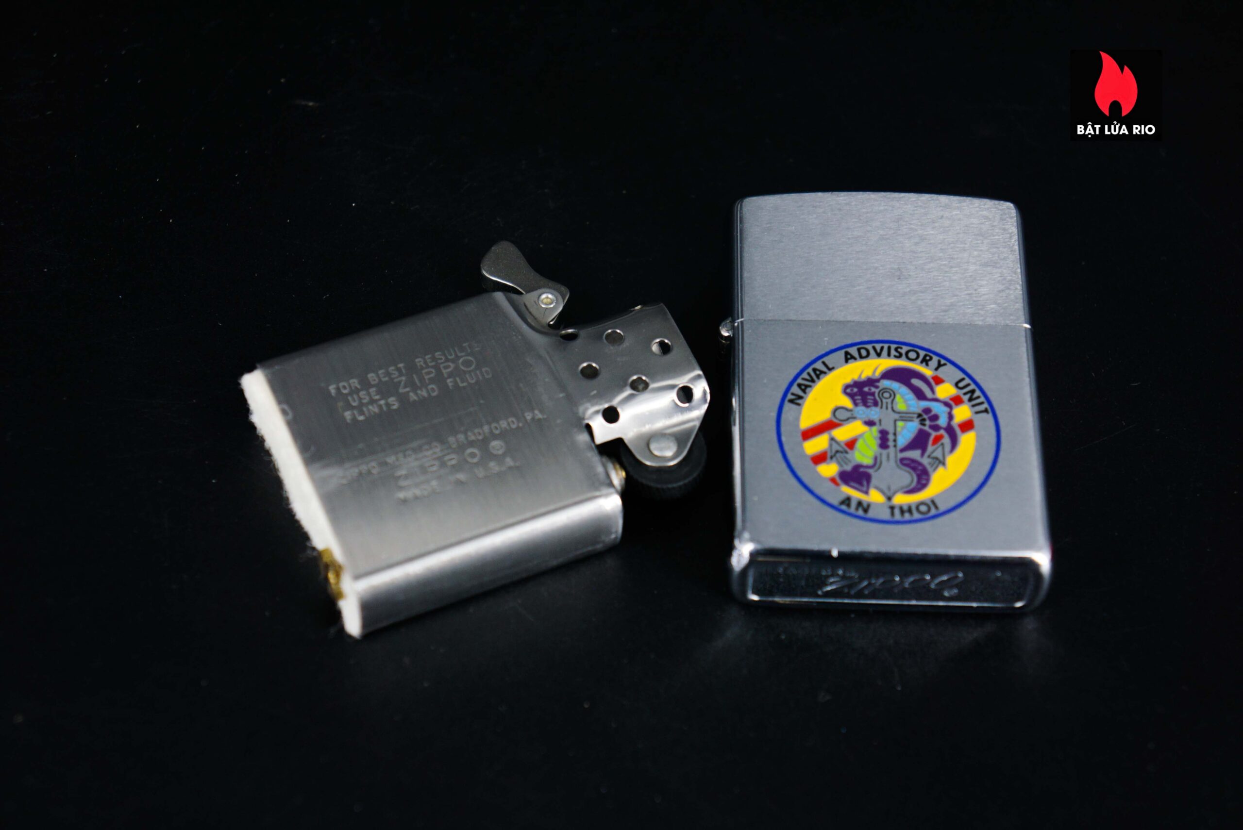 Zippo Xưa 1972 – VietNam War – Naval Advisory Unit - An Thoi (NAU An Thoi) 12