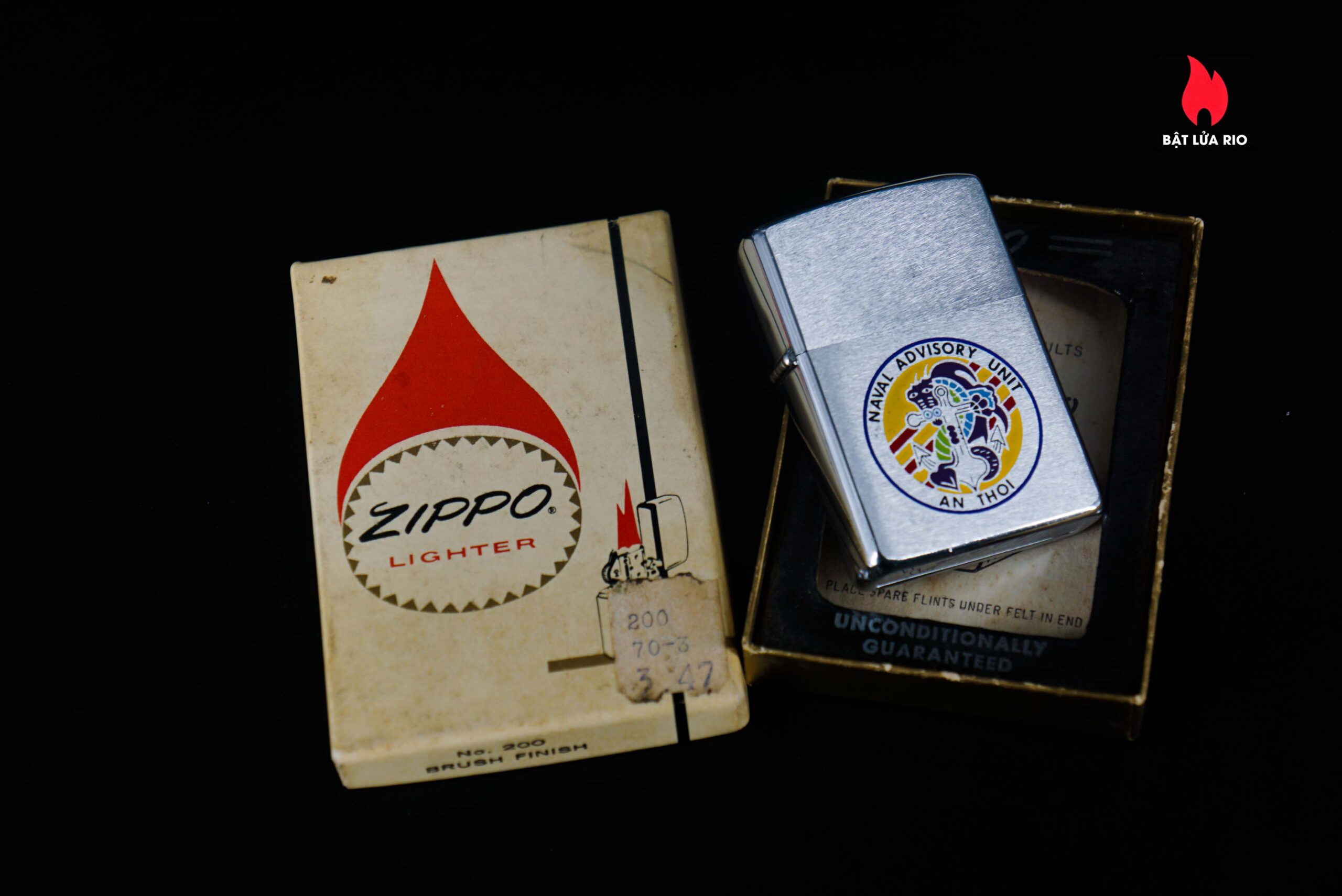 Zippo Xưa 1972 – VietNam War – Naval Advisory Unit - An Thoi (NAU An Thoi) 2