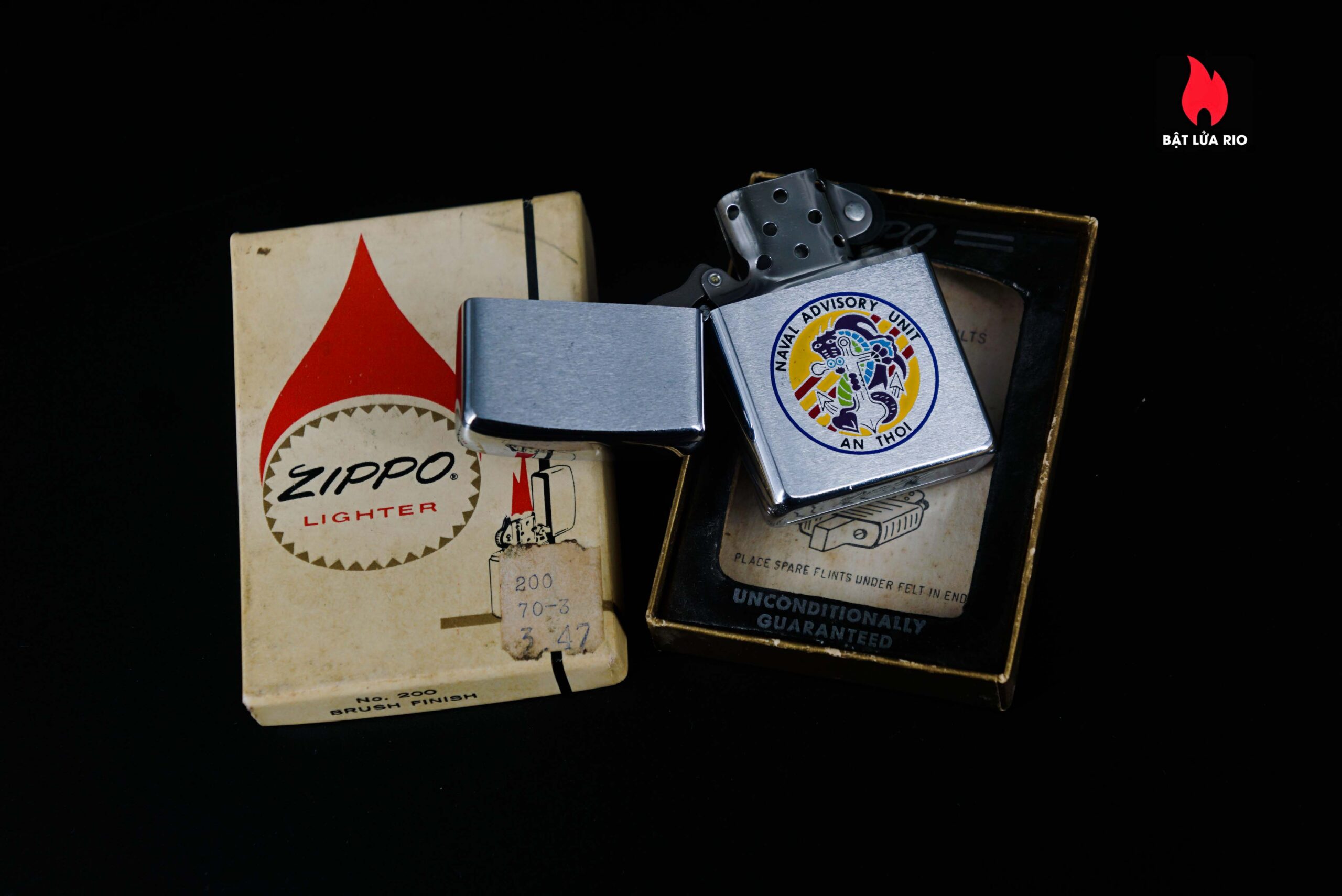 Zippo Xưa 1972 – VietNam War – Naval Advisory Unit - An Thoi (NAU An Thoi) 3