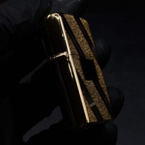 Zippo Xưa 1979 – Gold Plate Golden Elegance – Diagonal Swirl Regular 17