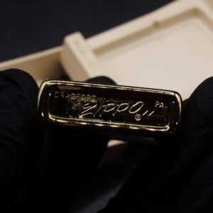 Zippo Xưa 1979 – Gold Plate Golden Elegance – Diagonal Swirl Regular 5