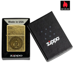 Zippo 47148 - Zippo Lucky 13 Antique Brass 4