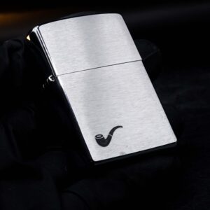 Zippo 2001 – Pipe Lighter – Brush Chrome 4