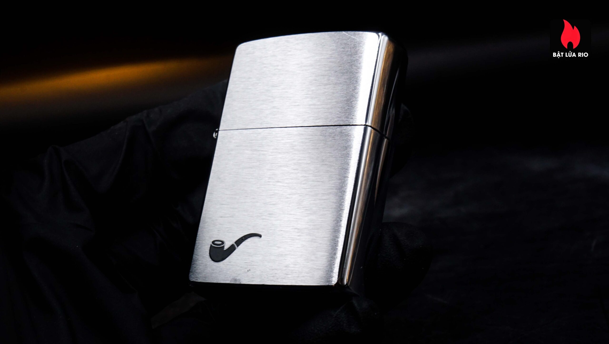 Zippo 2001 – Pipe Lighter – Brush Chrome 5