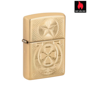 Zippo 46854 - Zippo Lucky Horseshoe High Polish Brass