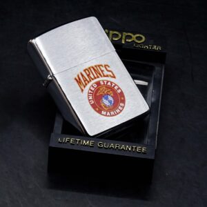 Zippo La Mã 1994 – Brushed Chrome – US Marines 1