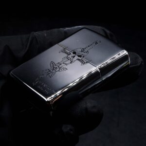 Zippo La Mã 1997 – Zippo High Polished Chrome – Truss Me Soho NYC – Skull Series #3 4