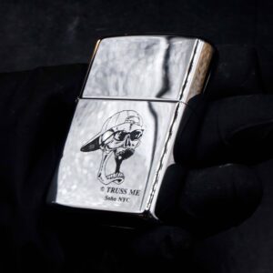 Zippo La Mã 1997 – Zippo High Polished Chrome – Truss Me Soho NYC – Skull Series #7 7