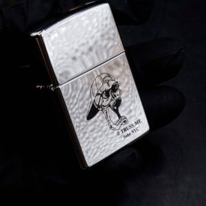 Zippo La Mã 1997 – Zippo High Polished Chrome – Truss Me Soho NYC – Skull Series #7 8