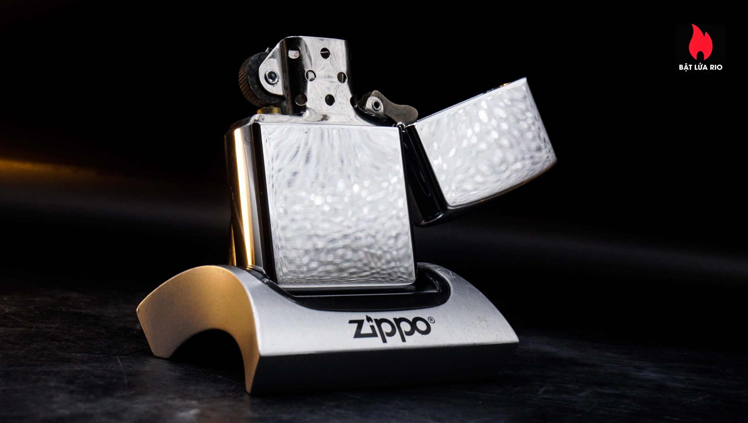 Zippo La Mã 1998 – Zippo High Polished Chrome – Truss Me Soho NYC – Skull Series #6 2