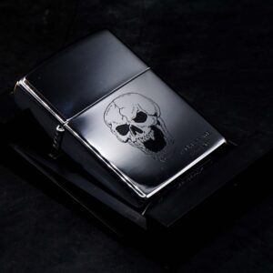 Zippo La Mã 1998 – Zippo High Polished Chrome – Truss Me Soho NYC – Skull Series #6 8