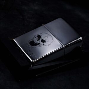 Zippo La Mã 1998 – Zippo High Polished Chrome – Truss Me Soho NYC – Skull Series #6 9