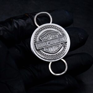 Zippo Set 1997 – Harley Davidson – Eagle on Tire Lighter/Keyholder Gift S 13