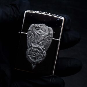 Zippo Set 1997 – Harley Davidson – Eagle on Tire Lighter/Keyholder Gift S 16