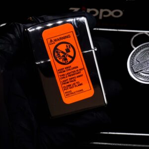 Zippo Set 1997 – Harley Davidson – Eagle on Tire Lighter/Keyholder Gift S 8