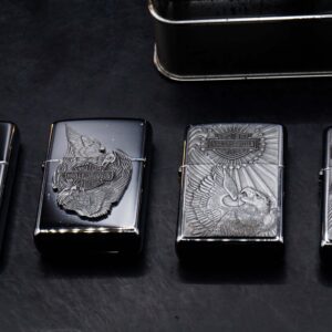 Zippo Set 1997 – Harley Davidson – HD162 Pewter Eagle Series Gift Set 10