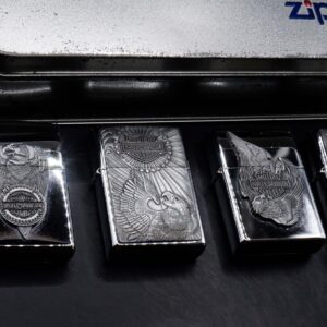 Zippo Set 1997 – Harley Davidson – HD162 Pewter Eagle Series Gift Set 22