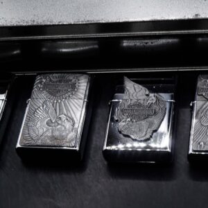 Zippo Set 1997 – Harley Davidson – HD162 Pewter Eagle Series Gift Set 23