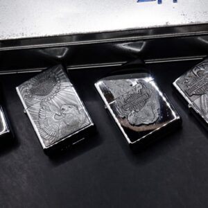 Zippo Set 1997 – Harley Davidson – HD162 Pewter Eagle Series Gift Set 30